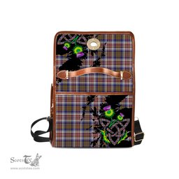 ScotsTee Shop Scottish Lysaght Dress Clan Tartan Canvas Bag Celtic Knot and Thistle with Scotland Map Bag