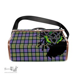 ScotsTee Shop Scottish MacDonald Ancient Clan Tartan Canvas Bag Celtic Knot and Thistle with Scotland Map Bag
