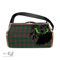 ScotsTee Shop Scottish MacFarlane Hunting Clan Tartan Canvas Bag Celtic Knot and Thistle with Scotland Map Bag