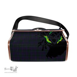 ScotsTee Shop Scottish Pride Clan Tartan Canvas Bag Celtic Knot and Thistle with Scotland Map Bag