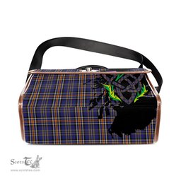 ScotsTee Shop Scottish Ruxton Dress Clan Tartan Canvas Bag Celtic Knot and Thistle with Scotland Map Bag