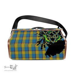 ScotsTee Shop Scottish Oliver Dress Pink Clan Tartan Canvas Bag Celtic Knot and Thistle with Scotland Map Bag