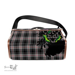 ScotsTee Shop Scottish Moffat Modern Clan Tartan Canvas Bag Celtic Knot and Thistle with Scotland Map Bag