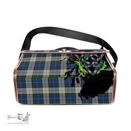 ScotsTee Shop Scottish Nova Scotia District Dress Clan Tartan Canvas Bag Celtic Knot and Thistle with Scotland Map Bag