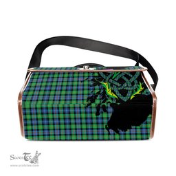 ScotsTee Shop Scottish Murray of Atholl Ancient Clan Tartan Canvas Bag Celtic Knot and Thistle with Scotland Map Bag