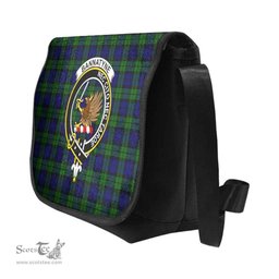 ScotsTee Shop Scottish Bannatyne Clan Crest Tartan Messenger Bag Plaid Shoulder Bag