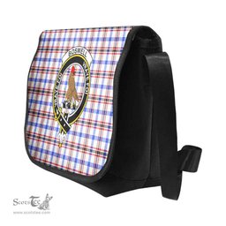 ScotsTee Shop Scottish Boswell Clan Crest Tartan Messenger Bag Plaid Shoulder Bag