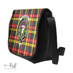 ScotsTee Shop Scottish Buchanan Clan Crest Tartan Messenger Bag Plaid Shoulder Bag