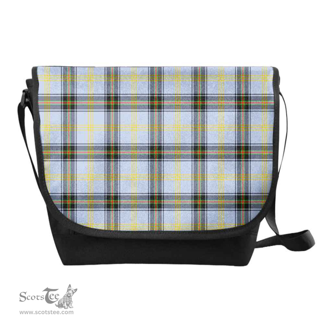ScotsTee Shop Scottish Bell of the Borders Clan Tartan Messenger Bag Plaid Shoulder Bag
