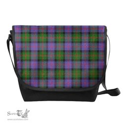 ScotsTee Shop Scottish Blair Modern Clan Tartan Messenger Bag Plaid Shoulder Bag