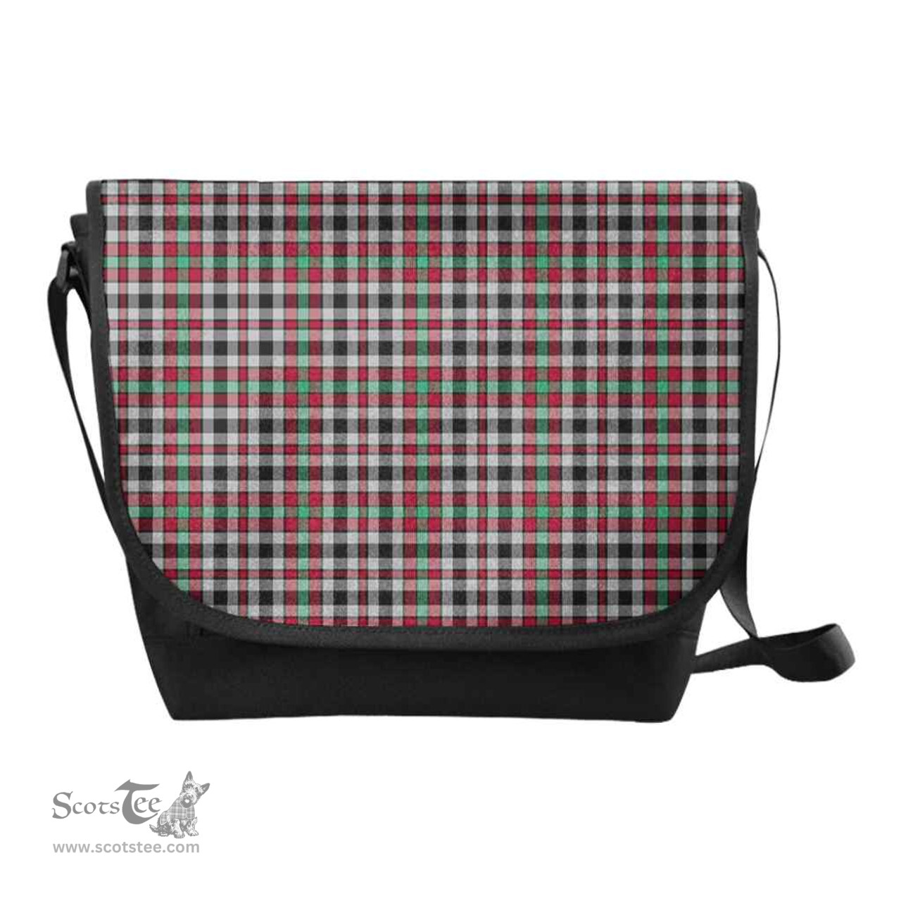 ScotsTee Shop Scottish Borthwick Ancient Clan Tartan Messenger Bag Plaid Shoulder Bag