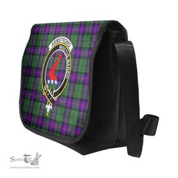 ScotsTee Shop Scottish Armstrong Clan Crest Tartan Messenger Bag Plaid Shoulder Bag