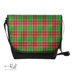 ScotsTee Shop Scottish Baxter Modern Clan Tartan Messenger Bag Plaid Shoulder Bag