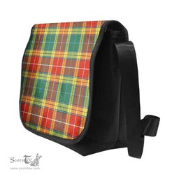 ScotsTee Shop Scottish Buchanan Old Sett Clan Tartan Messenger Bag Plaid Shoulder Bag