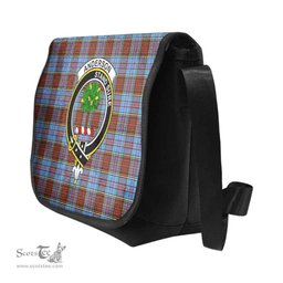 ScotsTee Shop Scottish Anderson Clan Crest Tartan Messenger Bag Plaid Shoulder Bag