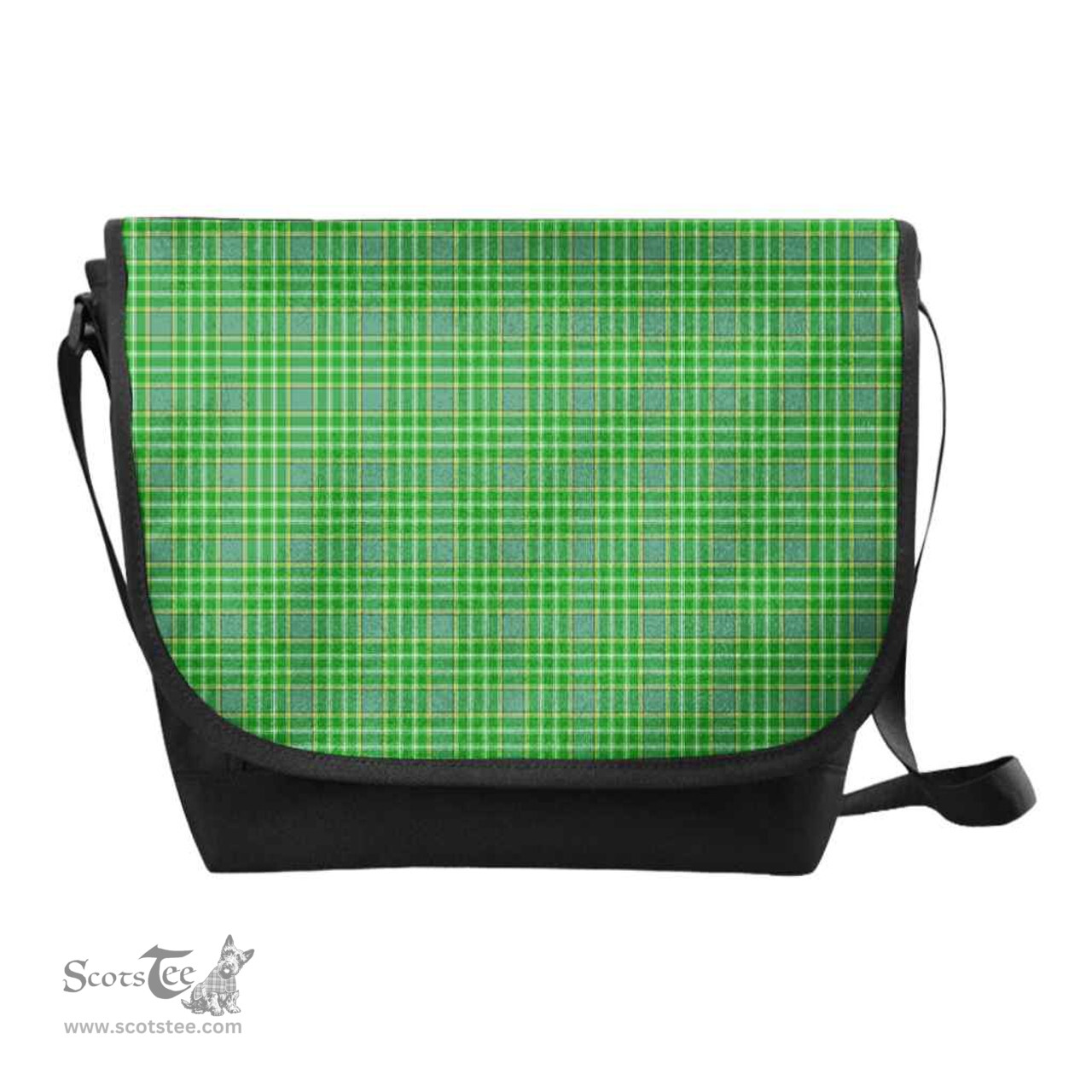 ScotsTee Shop Scottish Currie Clan Tartan Messenger Bag Plaid Shoulder Bag