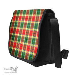 ScotsTee Shop Scottish Gibbs Clan Tartan Messenger Bag Plaid Shoulder Bag