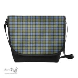 ScotsTee Shop Scottish Campbell Faded Clan Tartan Messenger Bag Plaid Shoulder Bag
