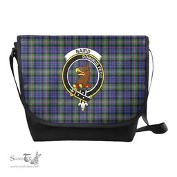 ScotsTee Shop Scottish Baird Clan Crest Tartan Messenger Bag Plaid Shoulder Bag