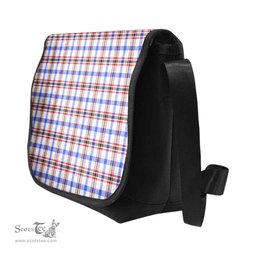 ScotsTee Shop Scottish Boswell Modern Clan Tartan Messenger Bag Plaid Shoulder Bag