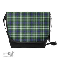 ScotsTee Shop Scottish Blyth Clan Tartan Messenger Bag Plaid Shoulder Bag