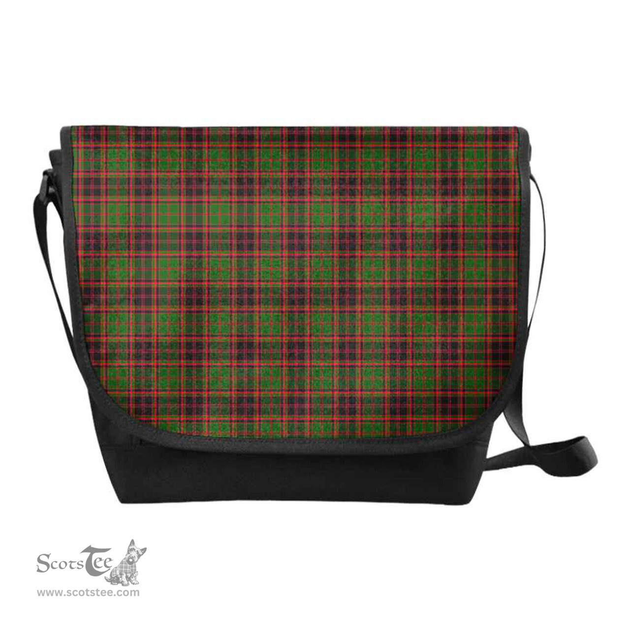 ScotsTee Shop Scottish Buchan Modern Clan Tartan Messenger Bag Plaid Shoulder Bag