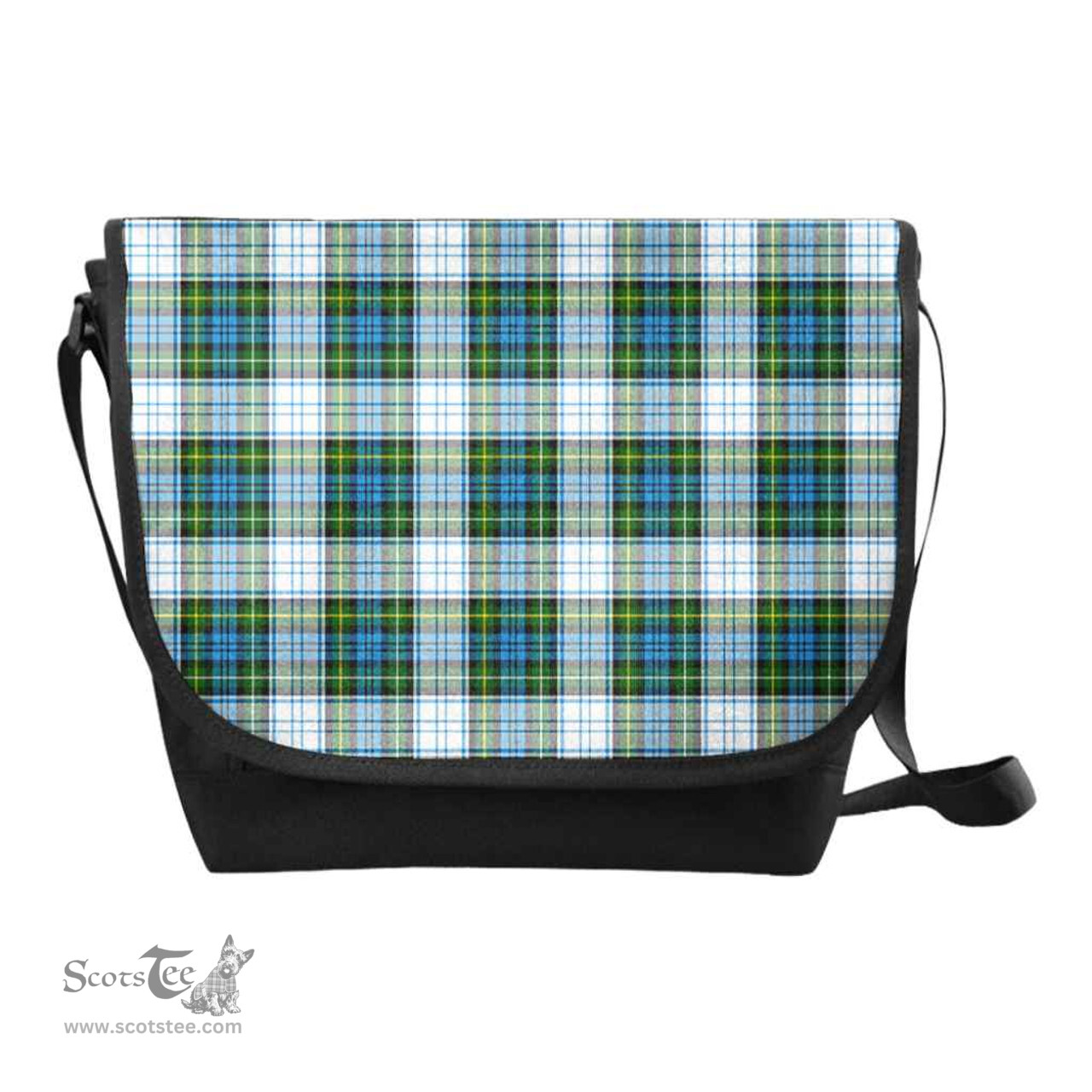 ScotsTee Shop Scottish Campbell Dress Clan Tartan Messenger Bag Plaid Shoulder Bag