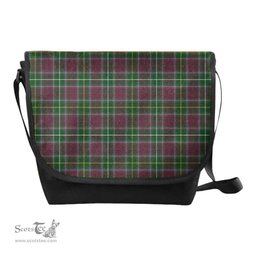 ScotsTee Shop Scottish Crosbie Clan Tartan Messenger Bag Plaid Shoulder Bag
