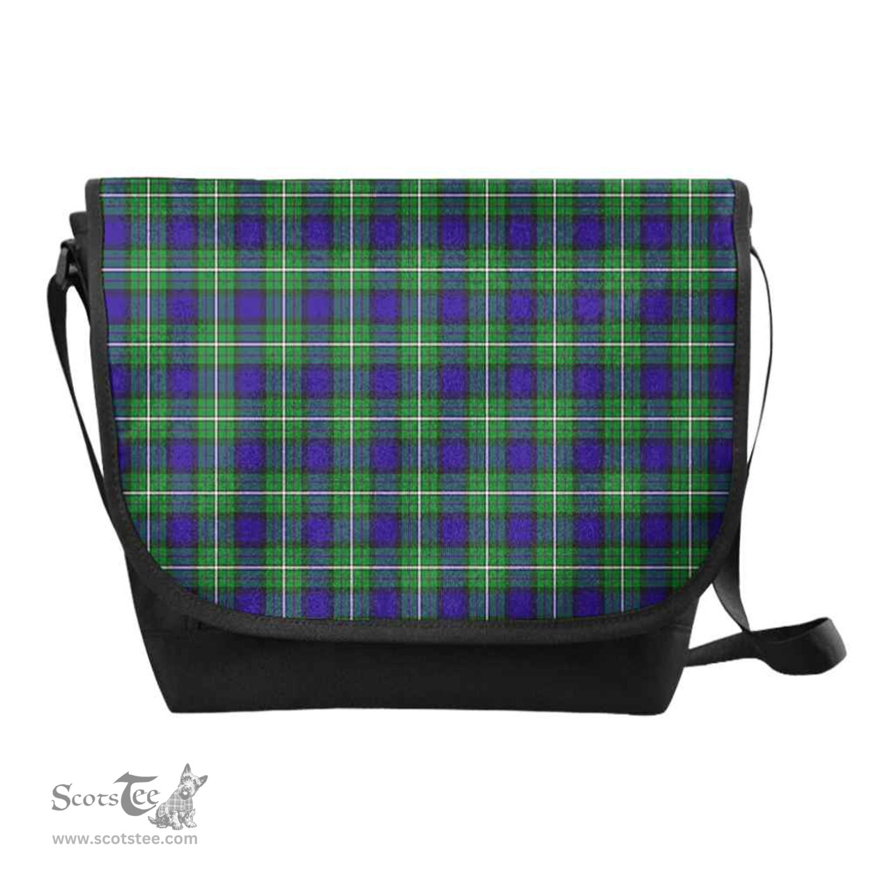 ScotsTee Shop Scottish Alexander Clan Tartan Messenger Bag Plaid Shoulder Bag