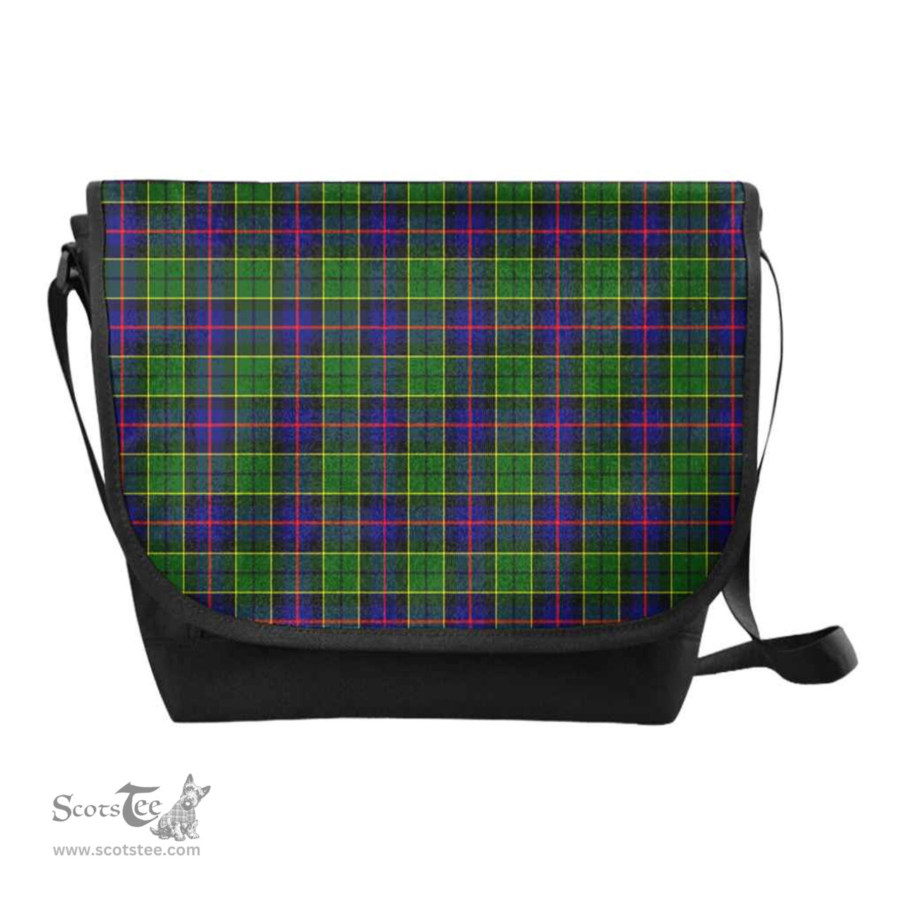 ScotsTee Shop Scottish Forsyth Modern Clan Tartan Messenger Bag Plaid Shoulder Bag