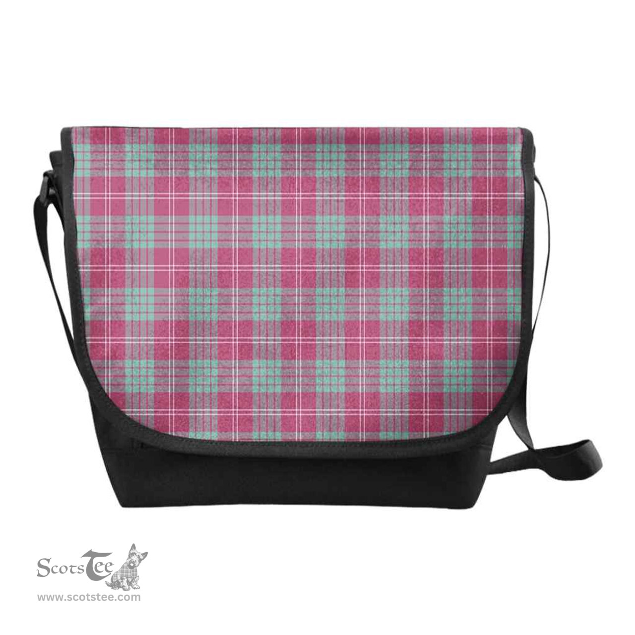ScotsTee Shop Scottish Crawford Ancient Clan Tartan Messenger Bag Plaid Shoulder Bag