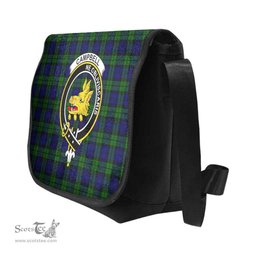 ScotsTee Shop Scottish Campbell of Breadalbane Clan Crest Tartan Messenger Bag Plaid Shoulder Bag