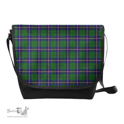 ScotsTee Shop Scottish Carmichael Modern Clan Tartan Messenger Bag Plaid Shoulder Bag