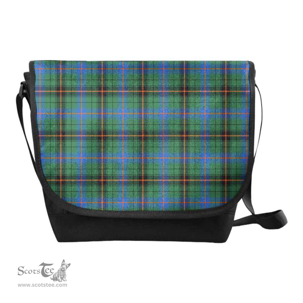 ScotsTee Shop Scottish Davidson Ancient Clan Tartan Messenger Bag Plaid Shoulder Bag