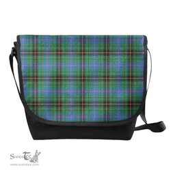 ScotsTee Shop Scottish Davidson Ancient Clan Tartan Messenger Bag Plaid Shoulder Bag