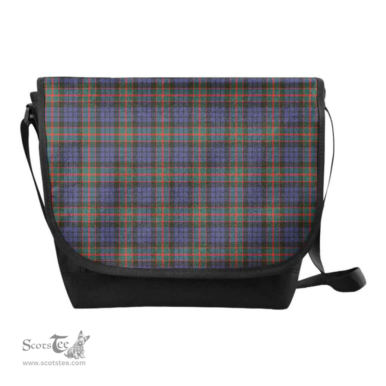 ScotsTee Shop Scottish Fletcher of Dunans Clan Tartan Messenger Bag Plaid Shoulder Bag
