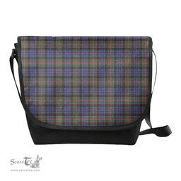 ScotsTee Shop Scottish Fletcher of Dunans Clan Tartan Messenger Bag Plaid Shoulder Bag