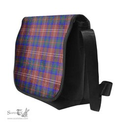 ScotsTee Shop Scottish Chisholm Hunting Modern Clan Tartan Messenger Bag Plaid Shoulder Bag