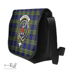 ScotsTee Shop Scottish Colquhoun Clan Crest Tartan Messenger Bag Plaid Shoulder Bag