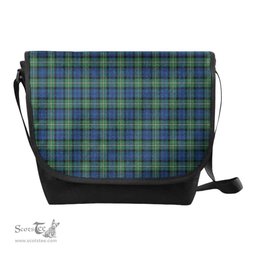 ScotsTee Shop Scottish Forbes Ancient Clan Tartan Messenger Bag Plaid Shoulder Bag