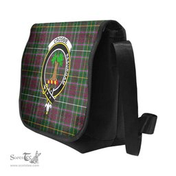 ScotsTee Shop Scottish Crosbie Clan Crest Tartan Messenger Bag Plaid Shoulder Bag