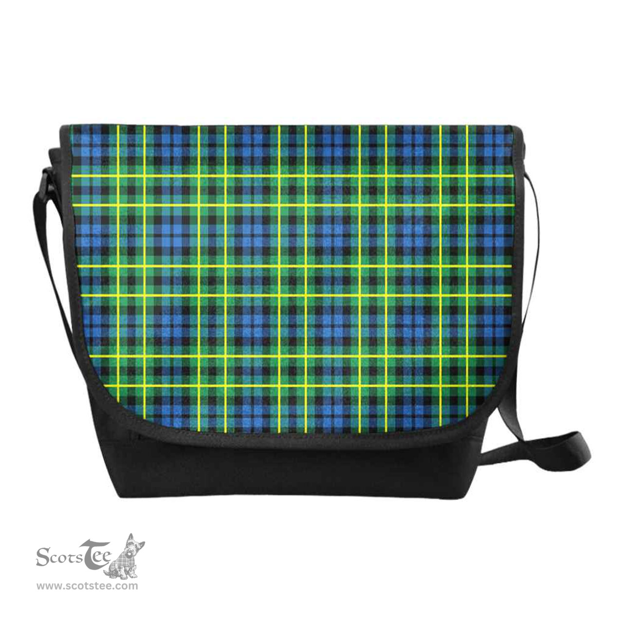 ScotsTee Shop Scottish Campbell of Breadalbane Ancient Clan Tartan Messenger Bag Plaid Shoulder Bag