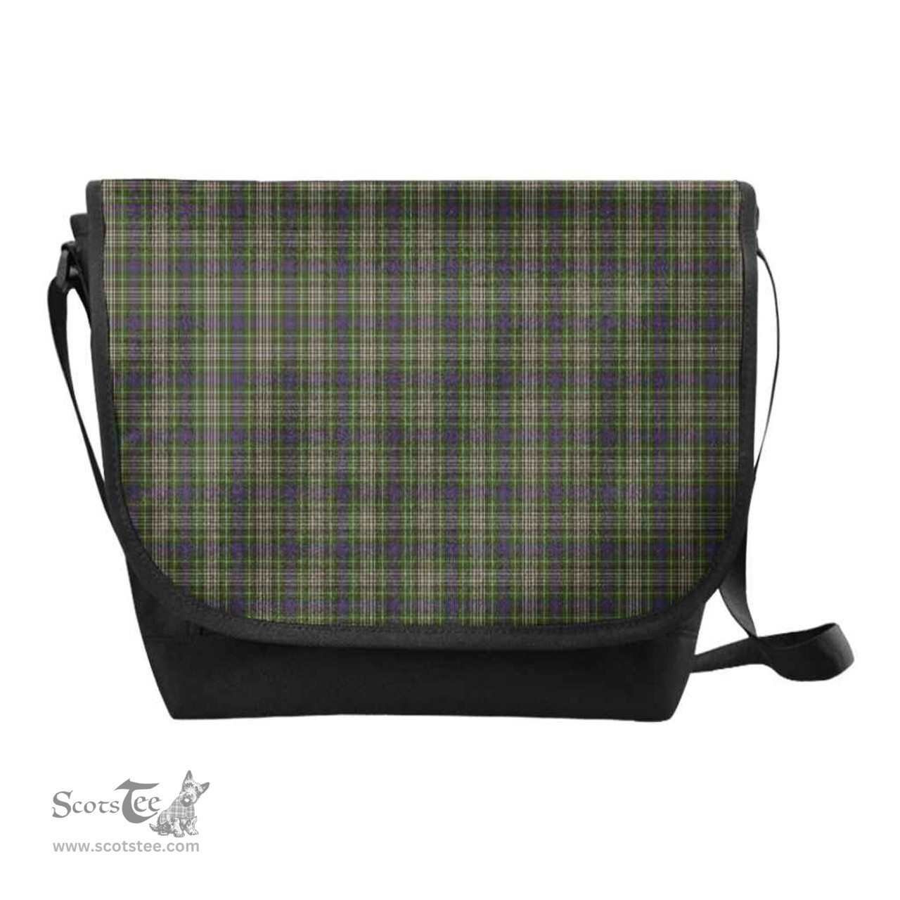 ScotsTee Shop Scottish Davidson Tulloch Dress Clan Tartan Messenger Bag Plaid Shoulder Bag