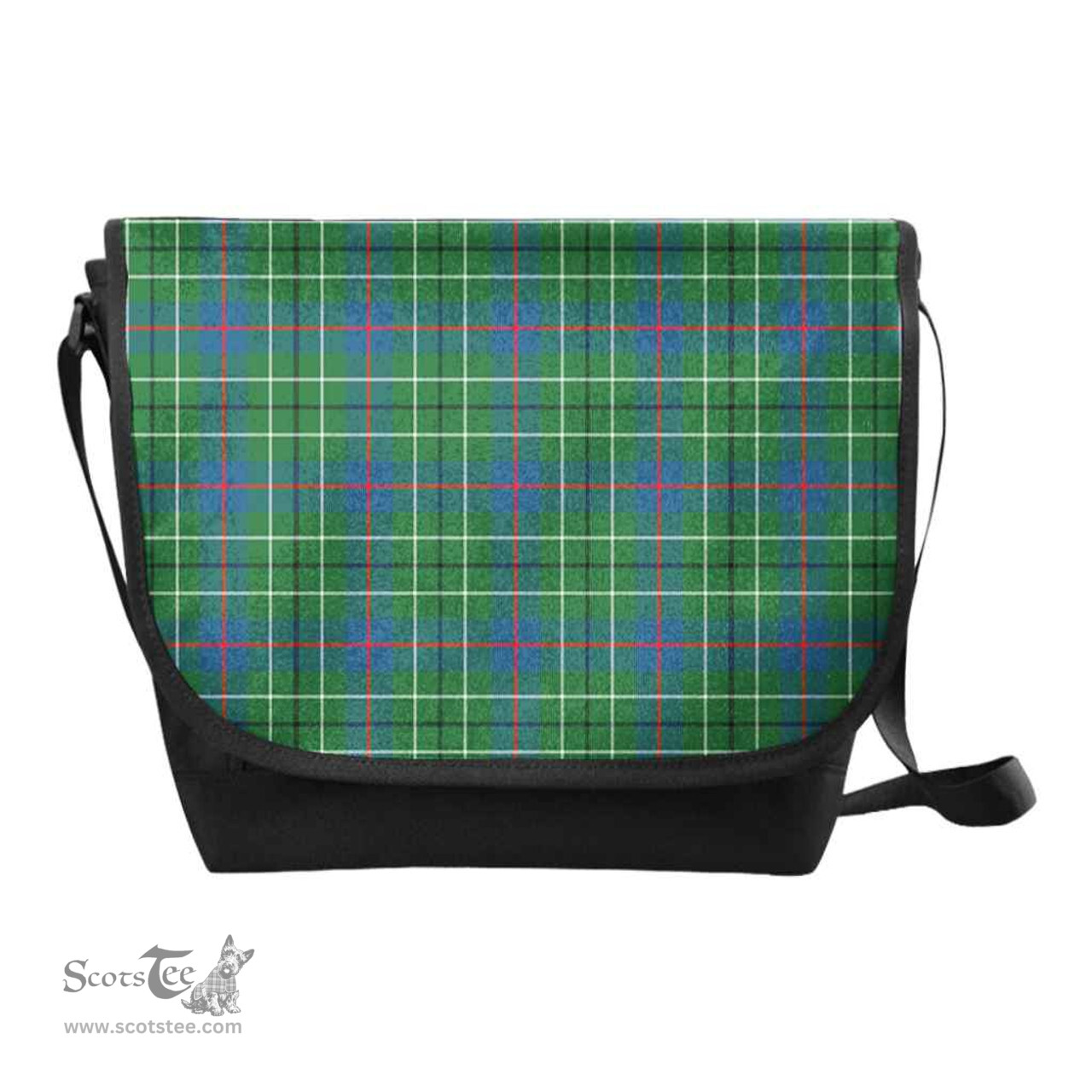 ScotsTee Shop Scottish Duncan Ancient Clan Tartan Messenger Bag Plaid Shoulder Bag