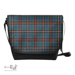 ScotsTee Shop Scottish Fraser Hunting Ancient Clan Tartan Messenger Bag Plaid Shoulder Bag