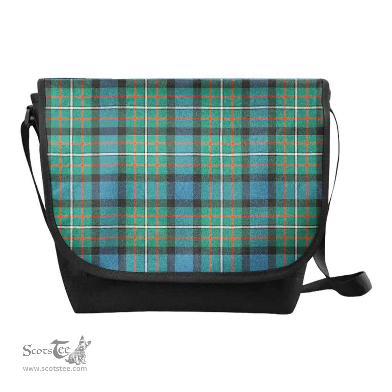 ScotsTee Shop Scottish Ferguson Ancient Clan Tartan Messenger Bag Plaid Shoulder Bag