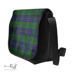 ScotsTee Shop Scottish Lockhart Modern Clan Tartan Messenger Bag Plaid Shoulder Bag