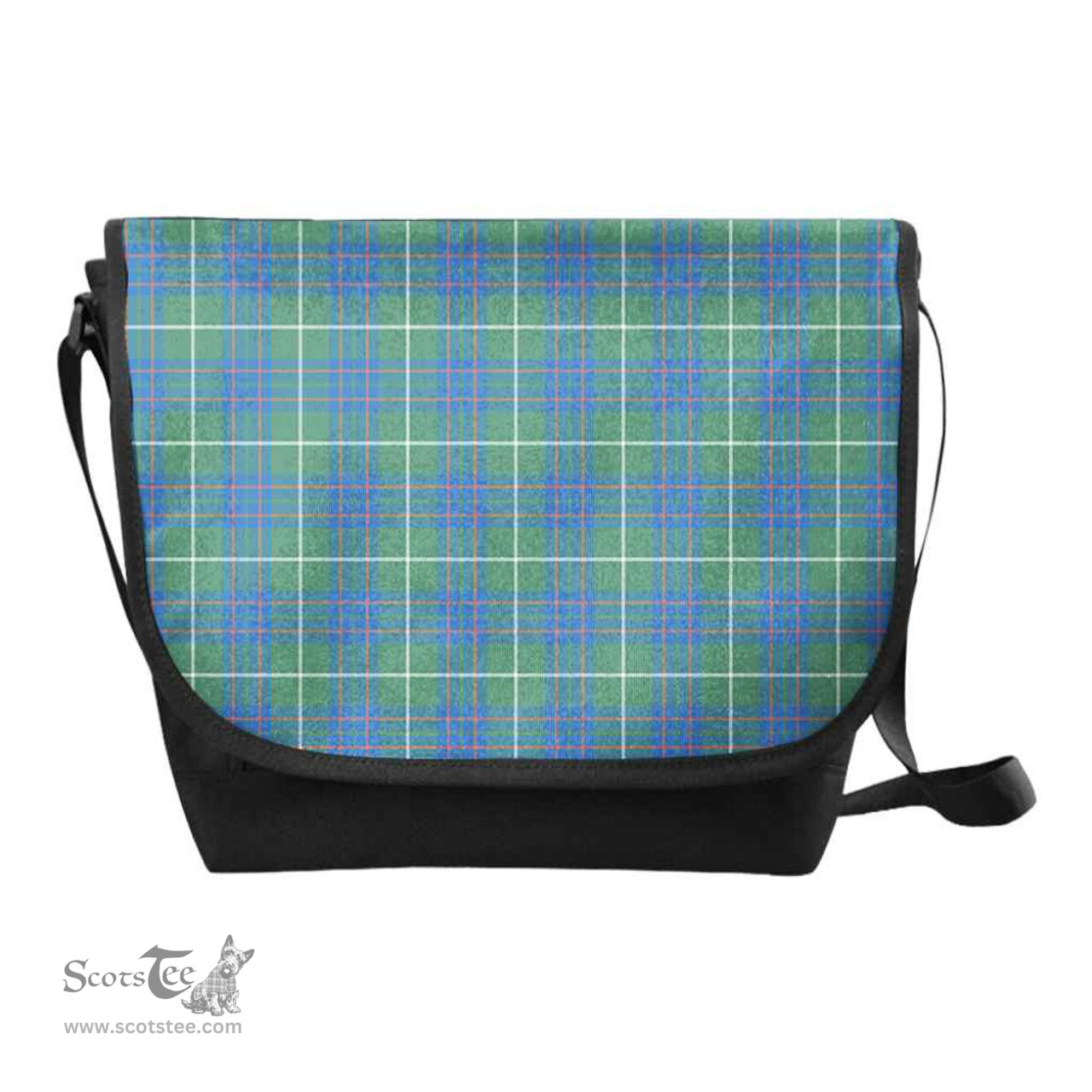 ScotsTee Shop Scottish MacIntyre Hunting Ancient Clan Tartan Messenger Bag Plaid Shoulder Bag
