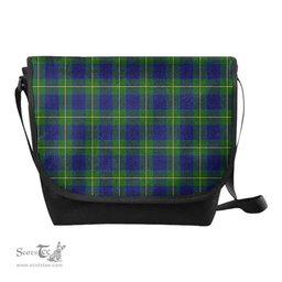 ScotsTee Shop Scottish Johnston Modern Clan Tartan Messenger Bag Plaid Shoulder Bag