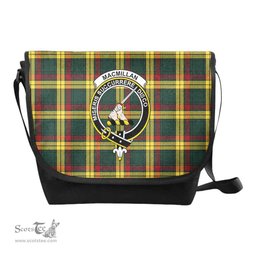 ScotsTee Shop Scottish MacMillan Clan Crest Tartan Messenger Bag Plaid Shoulder Bag